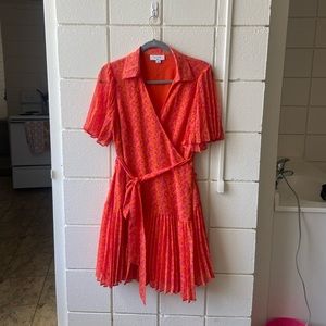Alexis for Target Bright Wrap Dress with Pleating
